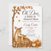 Oh Reh Fall Babyparty Einladung (Vorderseite)