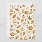 Oh Reh Fall Babyparty Einladung (Rückseite)