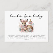 Oh Reh Rosa Mädchen Duschkabine Begleitkarte (Vorderseite)