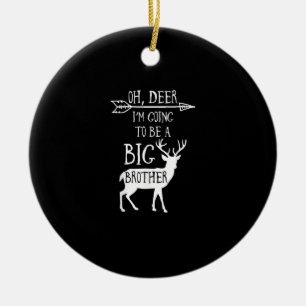Oh Reh Wird Großer Bruder Weihnachtsankündigung Keramik Ornament