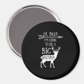 Oh Reh Wird Großer Bruder Weihnachtsankündigung Magnet (Vorderseite/Rückseite)