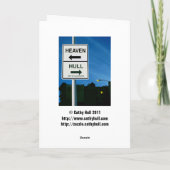 Oh Rotwild Feiertagskarte (Rückseite)