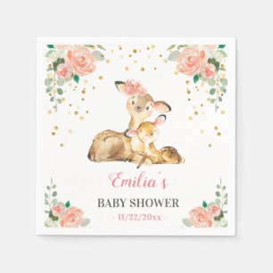 Oh Rotwild-Mama-Baby-besprühen Serviette