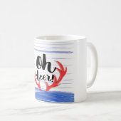 "Oh Rotwild! "mit den hornes und dem Schnee des Kaffeetasse (VorderseiteRechts)