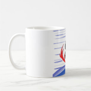 "Oh Rotwild! "mit den hornes und dem Schnee des Kaffeetasse