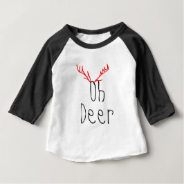Oh Rotwild-Weihnachtsbaby Raglan-T - Shirt