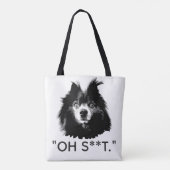 "OH S**T" Lustiger Pom-Tasche Tasche (Rückseite)