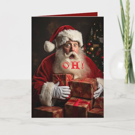 OH! SANTA'S LIST GRANDSON CHRISTMAS CARD DANKESKARTE (Vorderseite)
