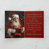 OH! SANTA'S LIST GRANDSON CHRISTMAS CARD DANKESKARTE (Innenseite)