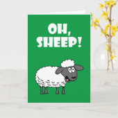 Oh, Schafe! Du bist 70! Funny 70. Geburtstag Karte (Gelbe Blume)