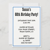 Oh, Schafe Jemand macht 60. Geburtstag Einladung (Rückseite)