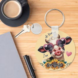 Oh, Schatz, ich bin Heifer - Pucker up Lips Kuh Schlüsselanhänger