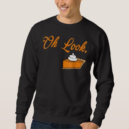 Oh, schau kann nicht noch einen Bite Pie Erntedank Sweatshirt (Vorderseite)