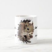 Oh, schau mal! Ein Eichhörnchen! Achtung Spaß Kaffeetasse (Mittel)