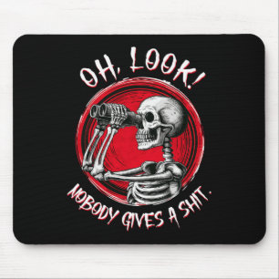 Oh, schau, niemand gibt ein lustiges Halloween-Kos Mousepad