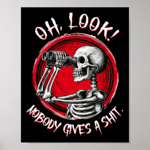 Oh, schau, niemand gibt ein lustiges Halloween-Kos Poster