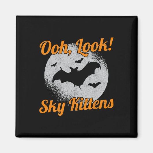 Oh schau Sky Kittens T Halloween Ts Magnet (Vorne)