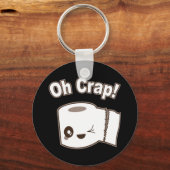 Oh Scheiße (Toilettenpapier) Schlüsselanhänger (Vorderseite)