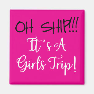 Oh Schiff! Mädchen-Trip-Kreuzfahrt-Türdekoration Magnet