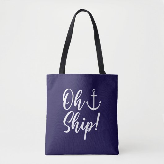 Oh, Schiff! nautisch Tasche (Vorderseite)