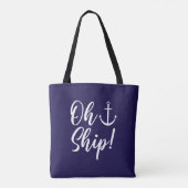 Oh, Schiff! nautisch Tasche (Rückseite)