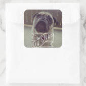 Oh, schläfst! Aufkleber (Tasche)