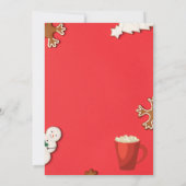 Oh schläfst! Einladung zum Austausch von Weihnacht (Rückseite)