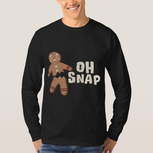 Oh, schläfst! Funny Broken Gingerbread Mann - Weih T-Shirt (Vorderseite)