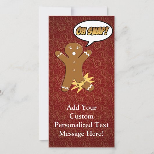 Oh, schläfst! Funny Gingerbread Man (Vorderseite)