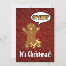 Oh, schläfst! Funny Gingerbread Man Card