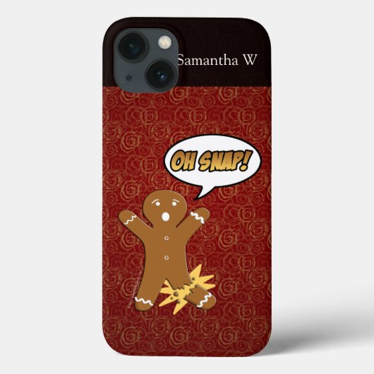Oh, schläfst! Funny Gingerbread Man Case-Mate iPhone Hülle (Rückseite)