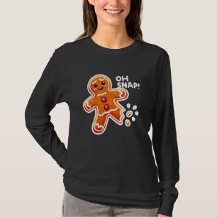 Oh, schläfst! Funny Gingerbread Man Cookie Broken  T-Shirt