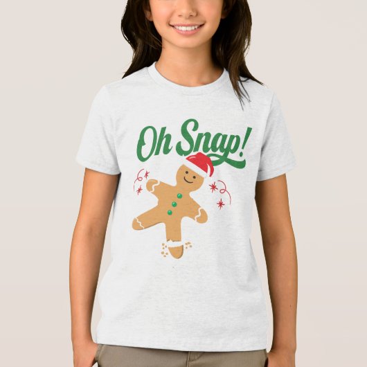 Oh, schläfst! Funny Gingerbread Man Cookie Weihnac Tri-Blend Shirt (Vorderseite)