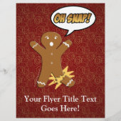 Oh, schläfst! Funny Gingerbread Man Flyer (Vorne)