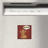 Oh, schläfst! Funny Gingerbread Man Magnet (In Situ (Geschirrspüler))