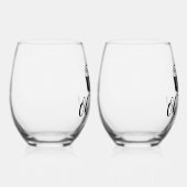 Oh, schläfst! - Funny und Niedlich Weinglas Ohne Stiel (Rechts)