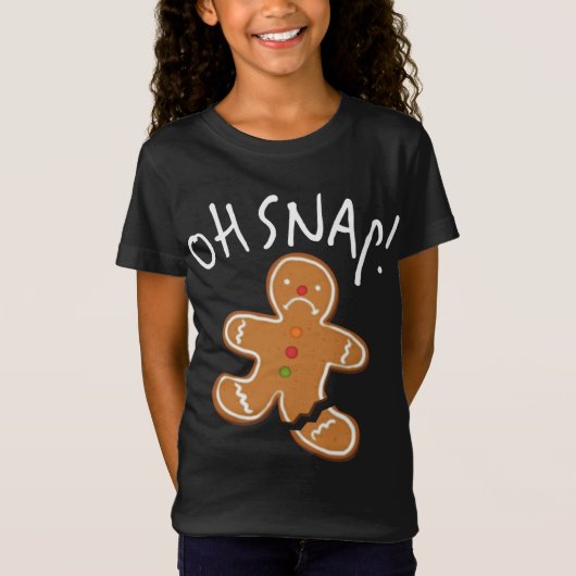 Oh, schläfst! Gingerbread Man Cookie Funny Broken T-Shirt (Vorderseite)