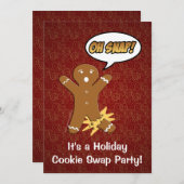 Oh, schläfst! Gingerbread Man Cookie Kundenspezifi Einladung (Vorne/Hinten)