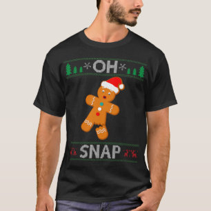 Oh, schläfst! Gingerbread Man Cookie Ugly Sweater  T-Shirt