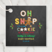 Oh, schläfst! Gingerbrei Cookie Kinderdusche Geschenkanhänger (Vorderseite)