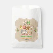 Oh, schläfst! Gingerbrei Cookie Kinderdusche Geschenktütchen (Vorderseite)