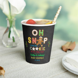 Oh, schläfst! Gingerbrei Cookie Kinderdusche Pappbecher