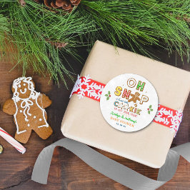Oh, schläfst! Gingerbrei Cookie Kinderdusche Runder Aufkleber