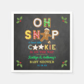 Oh, schläfst! Gingerbrei Cookie Kinderdusche Serviette (Vorderseite)