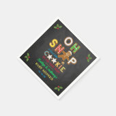 Oh, schläfst! Gingerbrei Cookie Kinderdusche Serviette (Ecke)