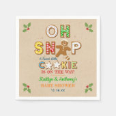 Oh, schläfst! Gingerbrei Cookie Kinderdusche Serviette (Vorderseite)