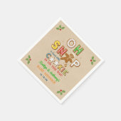 Oh, schläfst! Gingerbrei Cookie Kinderdusche Serviette (Ecke)