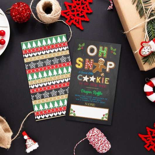 Oh, schläfst! Gingerbrei Cookie Kinderduschmaschin Begleitkarte