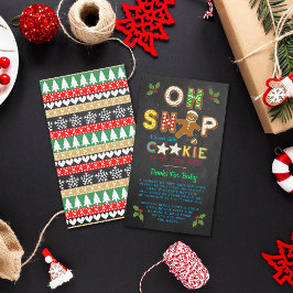 Oh, schläfst! Gingerbrot Cookie Babydusche Buch Begleitkarte