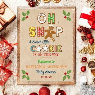 Oh, schläfst! Gingerbrot Cookie Kinderdusche Begrü Poster